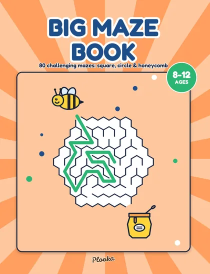 Big Maze Book for Kids Ages 8-12 cover