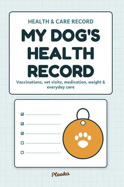 Dog Health & Care Record Book cover