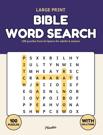 Large Print Bible Word Search cover