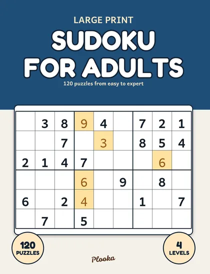 Large Print Sudoku for Adults cover
