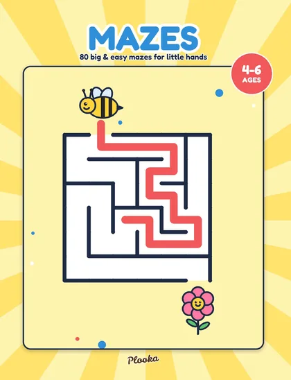 Big & Easy Mazes for Kids Ages 4-6 cover