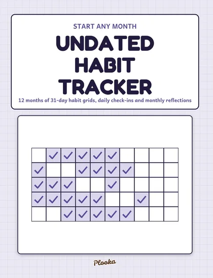Undated Habit Tracker cover